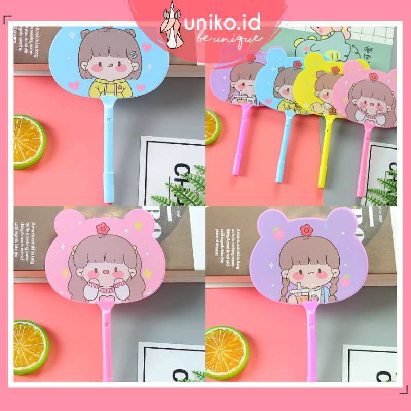 

UNIKO.ID PENA KIPAS LUCU ANIMAL GIRL ANAK CEWEK PULPEN KIPAS BEAR KARAKTER