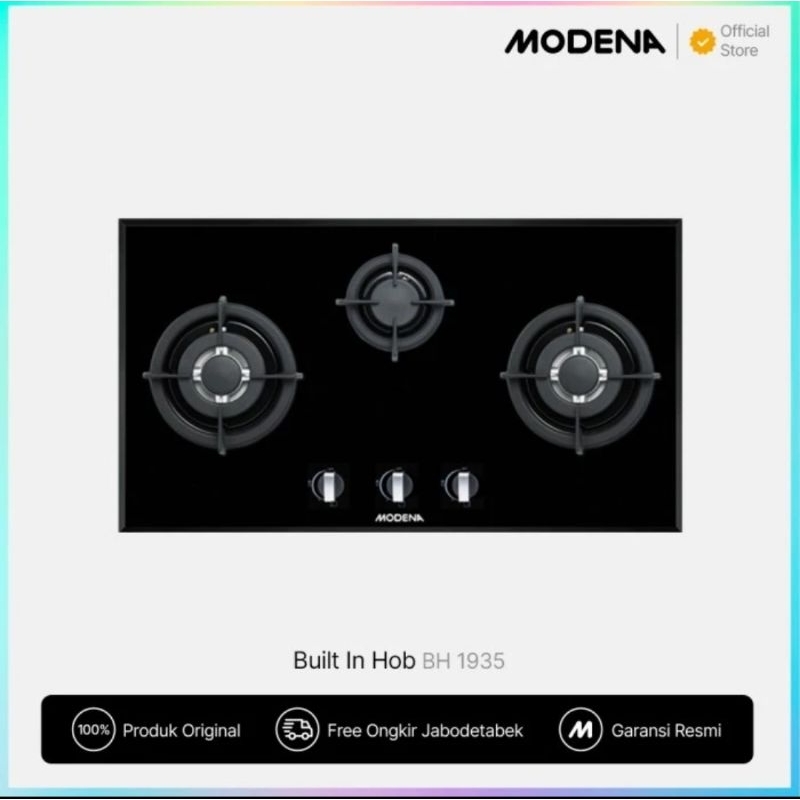 MODENA KOMPOR GAS TANAM 3TUNGKU BH1935