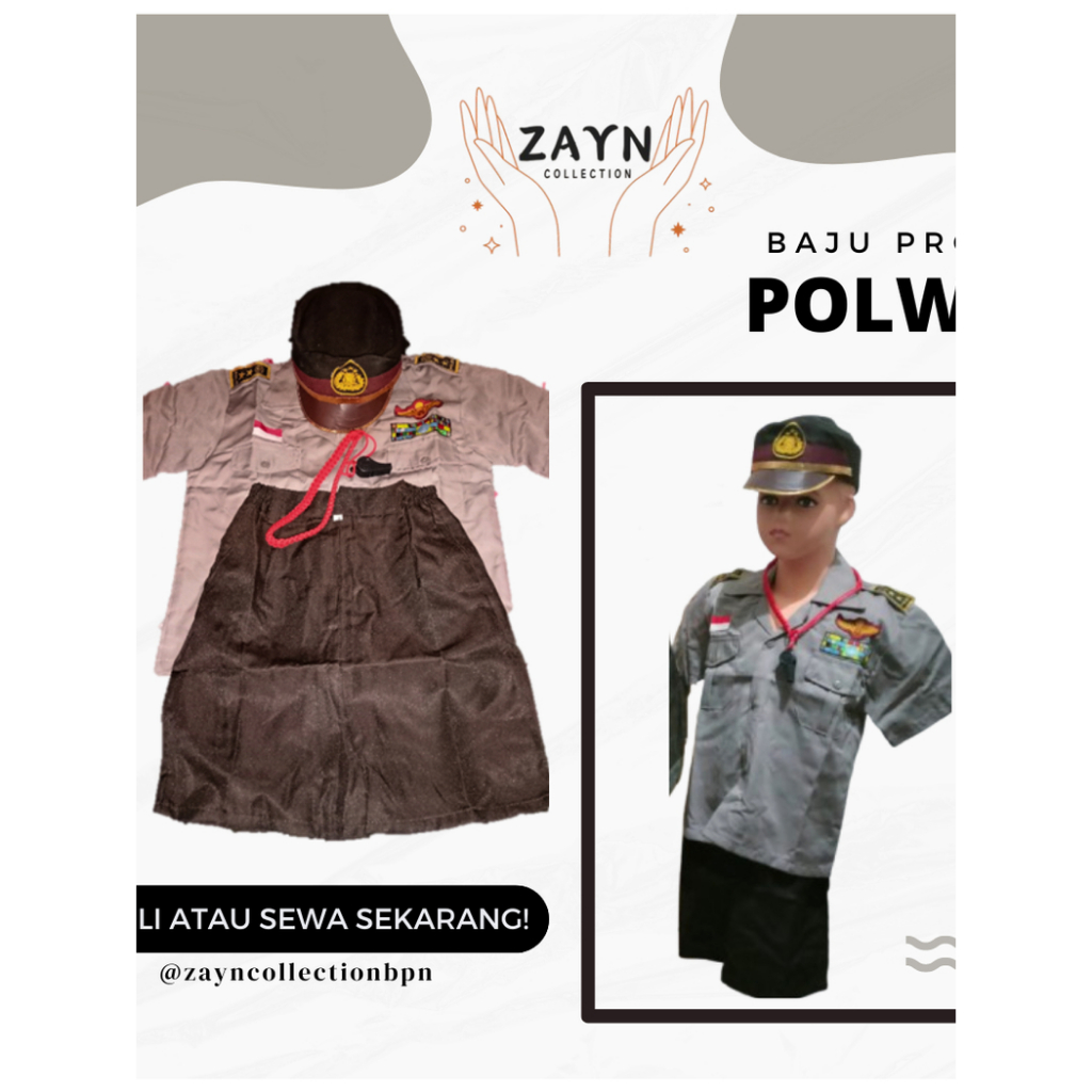 BAJU PROFESI POLISI WANITA ANAK