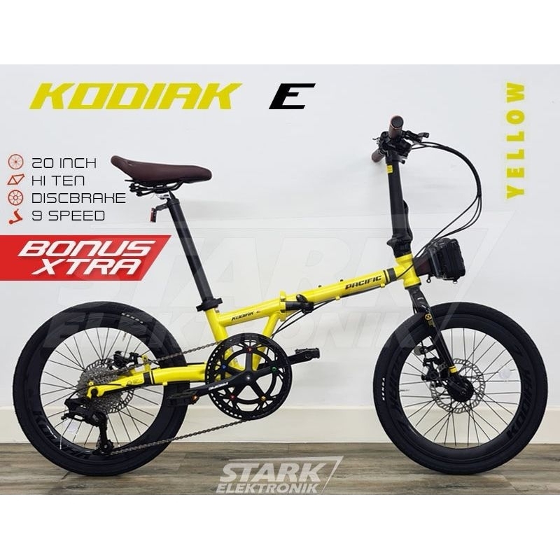 SEPEDA LIPAT 16+ PACIFIC KODIAK E MURAH CRANK BAGUS 9 SPEED FREE BANYAK BONUS