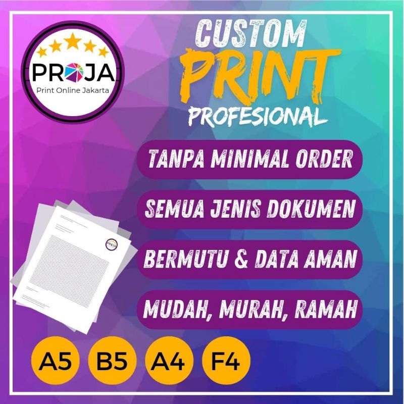 

PRINT A4 HITAM PUTIH 75gsm 80gsm