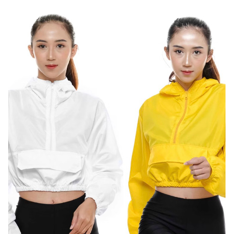 JAKET PARASUT CEWE CROP / JAKET PARASUT OLAHRAGA / JAKET OLAHRAGA