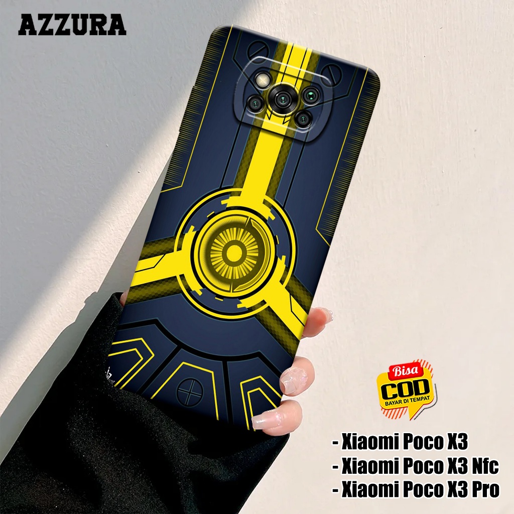AZZURA - Case Xiaomi Poco X3 / X3 Nfc / X3 Pro - Fashion Case Gaming - Softcase Xiaomi Poco X3 / X3 