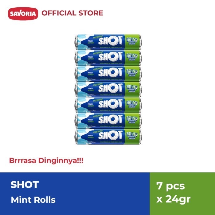 

SHOT Mint Rolls 7 Pcs x 24g