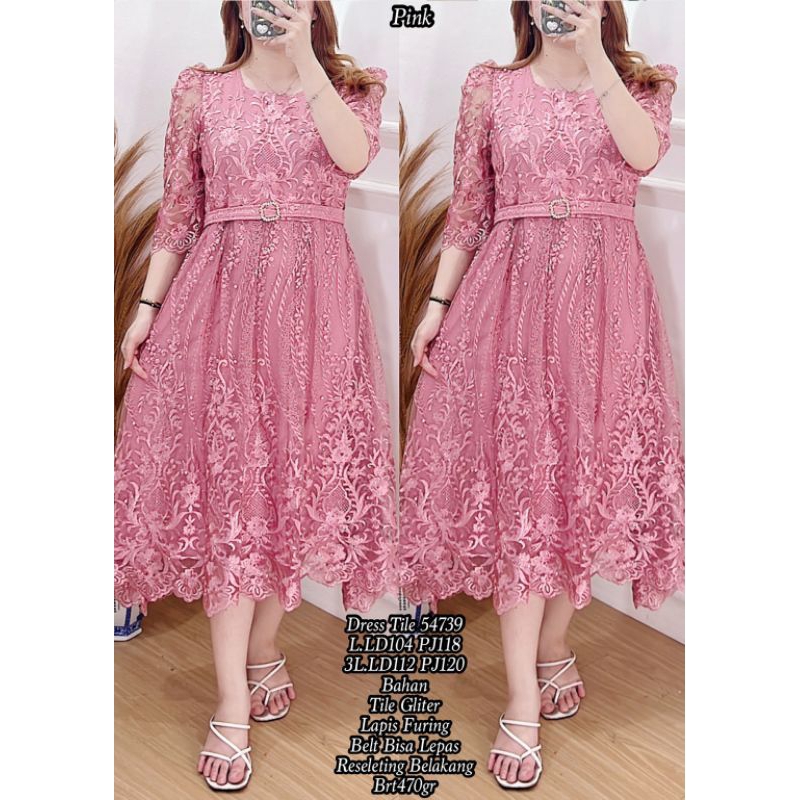 dress tile 54739 / gaun mewah jumbo