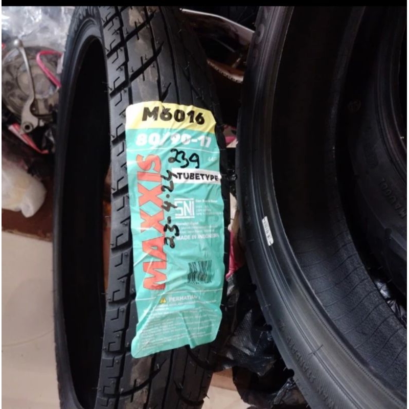 ban luar motor bebek depan belakang maxxis non tubles 80/90-17 ring 17