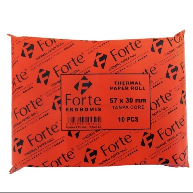 

Kertas Thermal Forte economis 57x30mm edc thermal ,printer mini bluetooth