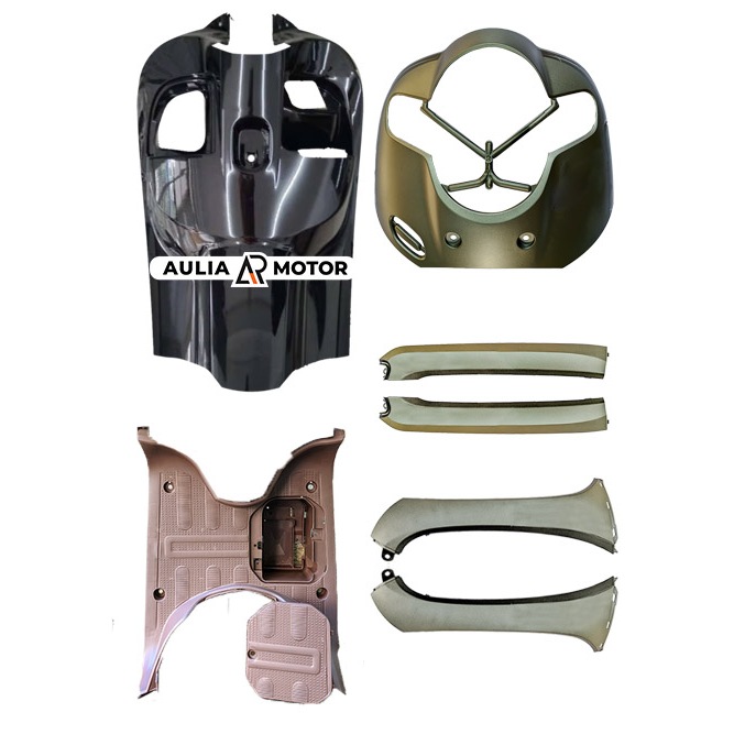 Cover Body depan scoopy stylish matte brown 2019