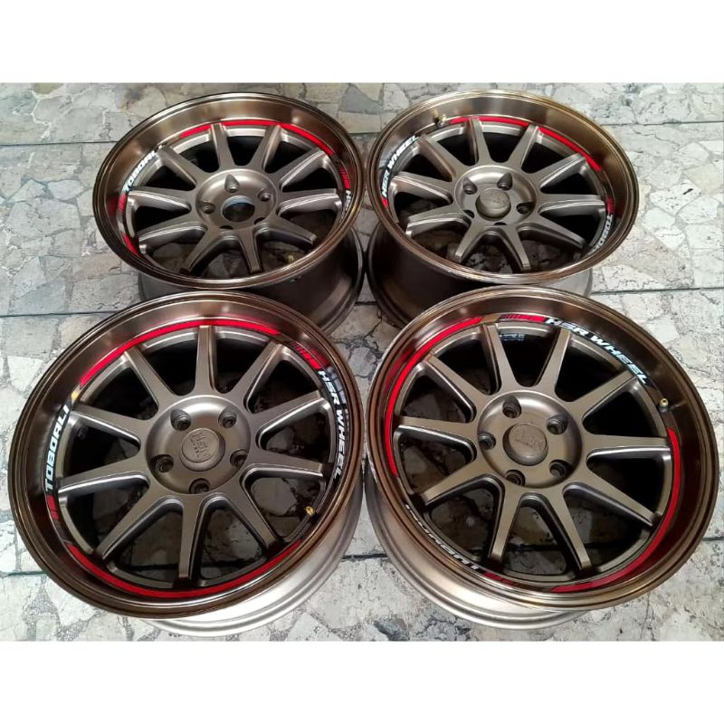 VELG SECOND HSR TOBOALI R17 X8.5 PCD 5X114.3 ET22 COCOK BUAT INNOVA REBORN ZENIX VENTURER