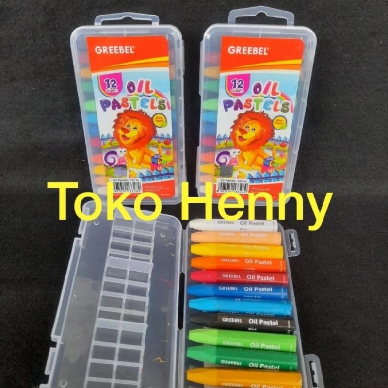 

CRAYON GREEBEL OIL PASTELS 12 WARNA.....