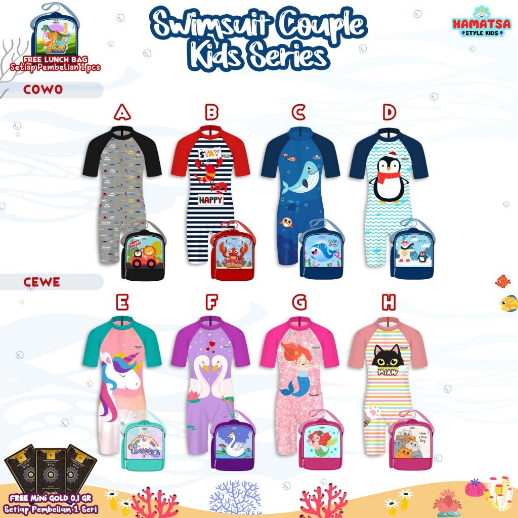 BAJU RENANG ANAK / SWIMSUIT ANAK / BAJU RENANG ANAK CEWEK / BAJU RENANG ANAK COWOK / BAJU RENANG ANA