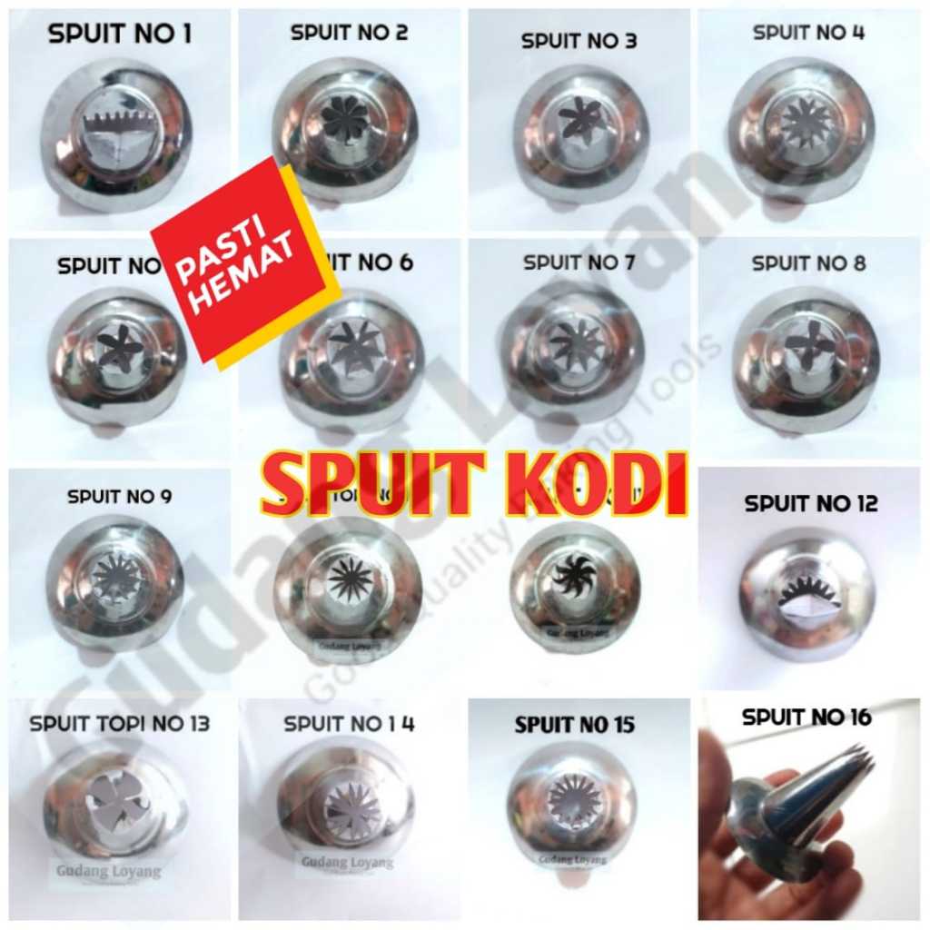 Spuit Topi Kue Semprit Kodi Spuit Kue Churros Spuit Kue Eclairs Kue Kering Semprit Harga Kodi