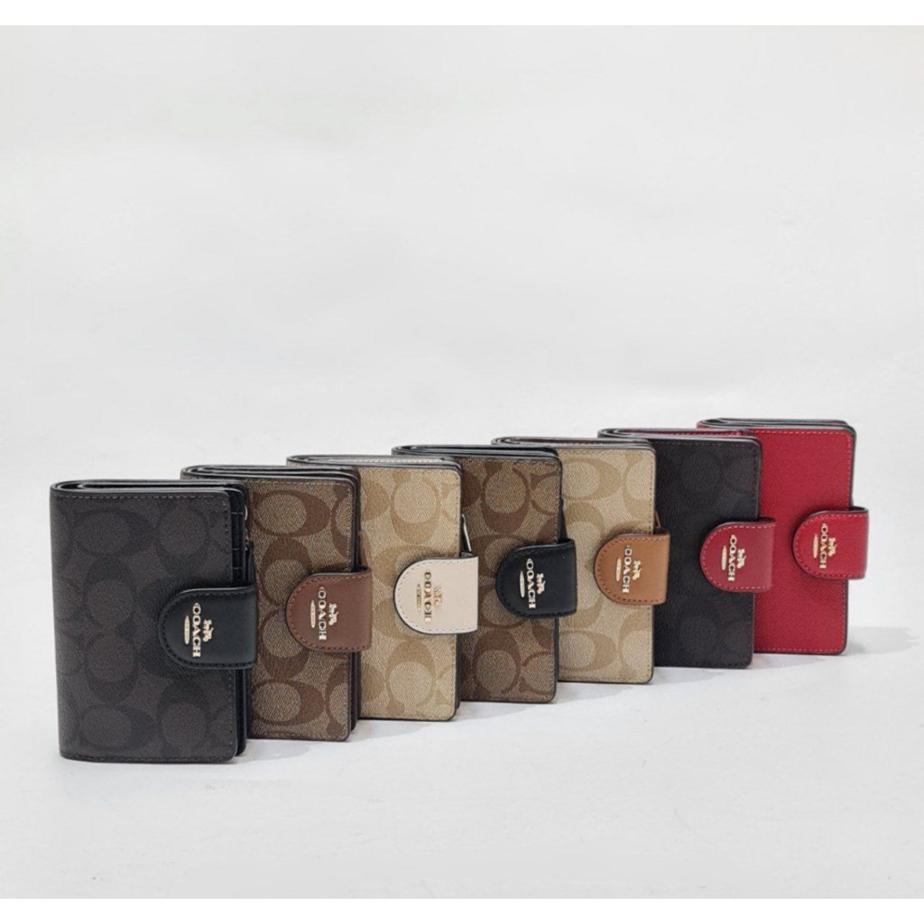 DOMPET BRANDED WANITA ORIGINAL - Coach MD Zip Corner Wallet