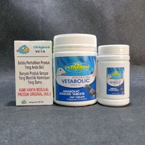 VETABOLIC TABLETS VETAFARM HARGA PERBUTIR ECERAN SUPLEMEN PEMBENTUKAN OTOT TULANG MERPATI