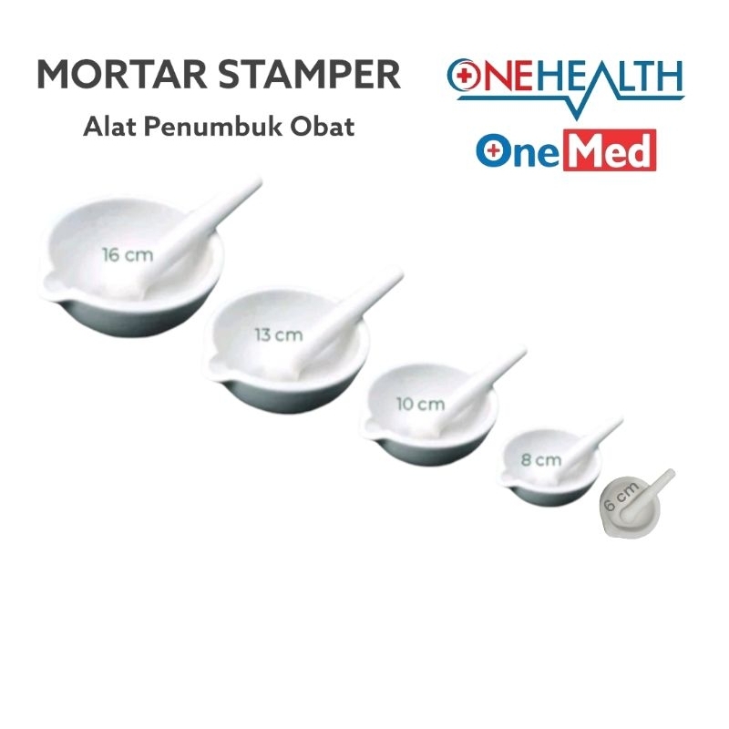 Mortar Stamper 13cm Lumpang Alat Penumbuk Diameter 13cm