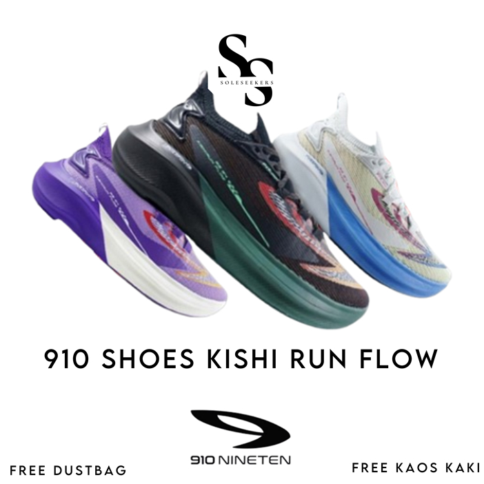 Sepatu Running 910 Kishi Run Flow Original Sepatu Olahraga Lari Pria Wanita 910 Original