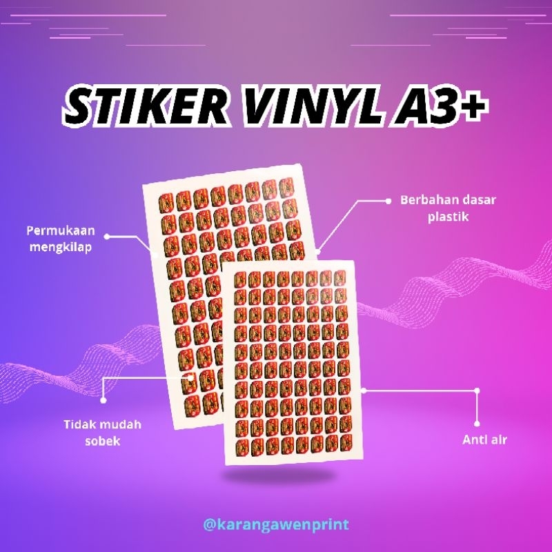 

Cetak stiker label vinyl / cetak label makanan dan minuman / cetak stiker label produk