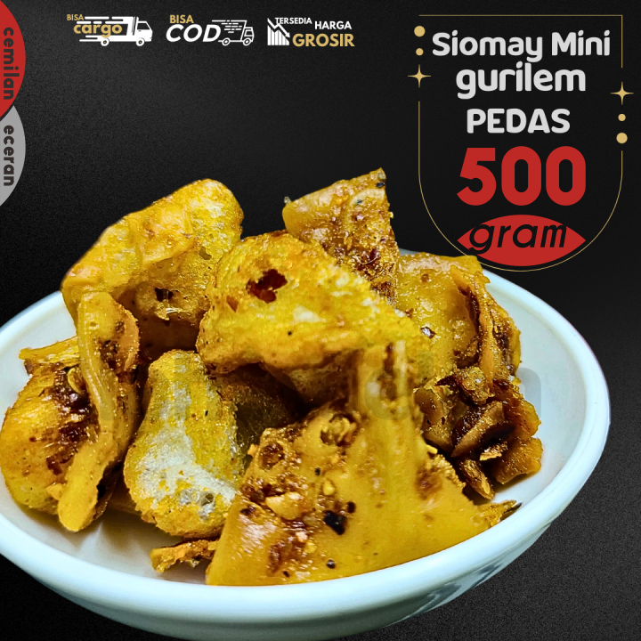 

Cemilan Siomay Mini GURILEM PEDAS isi 500g by Lahawelah