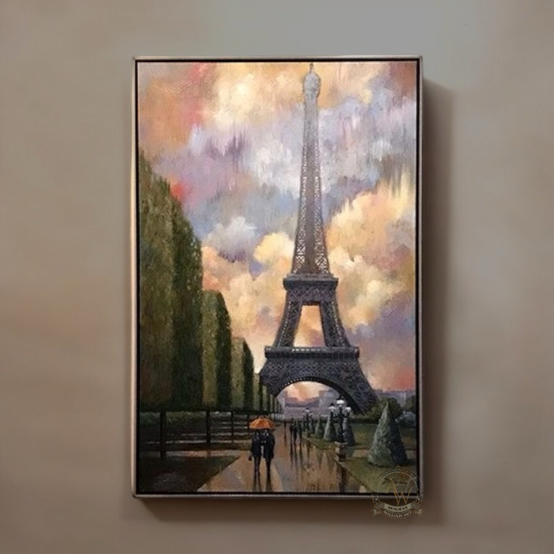 

lukisan abstrak ~ abstract menara eiffel simple art