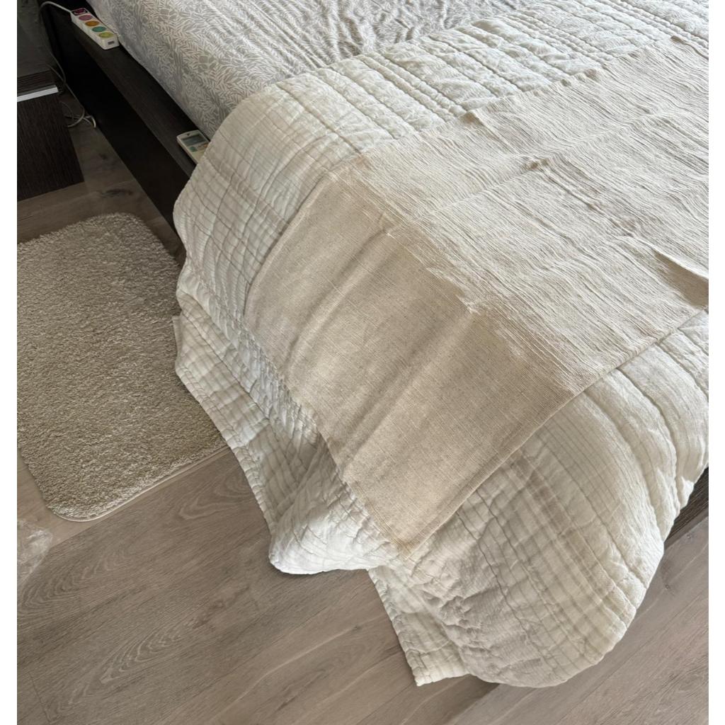Bed Runner / bed scarf ala Hotel Japandi Natural Texture Tenun