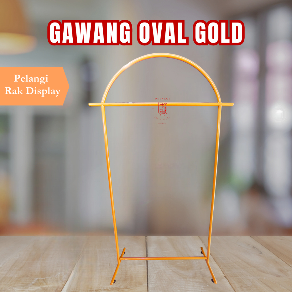 Gawang Oval Gold / Gantungan Baju Oval / Kastok Baju / Gawang Baju / Gantungan Baju