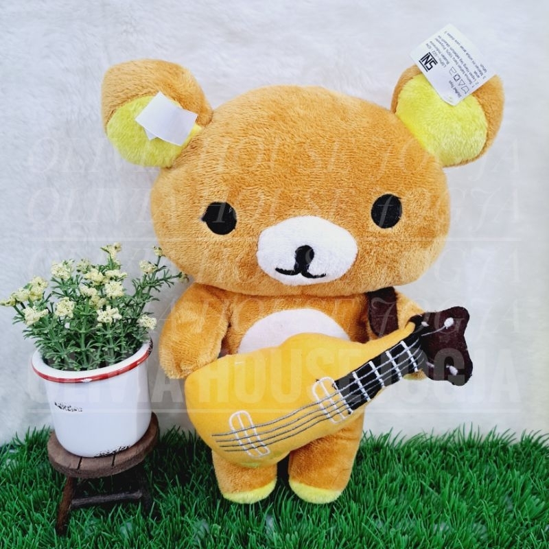 Boneka Rilakkuma Gitar Boneka Rilakkuma Coklat Boneka Rilakkuma Cute