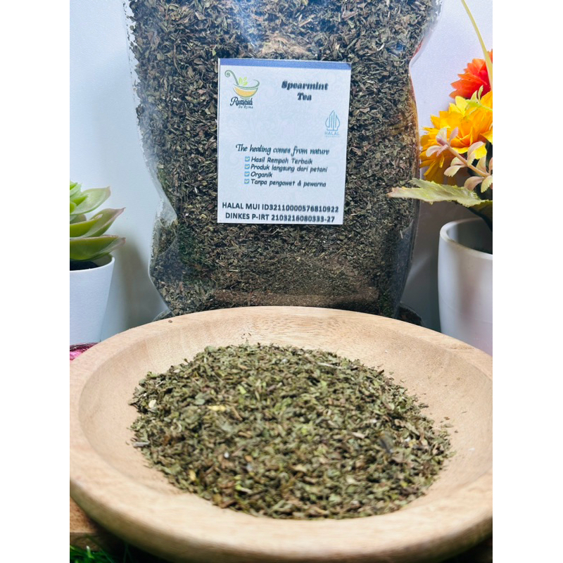 

HG Daun Spearmint Kering 50 Gram - Rempah Bu Risma