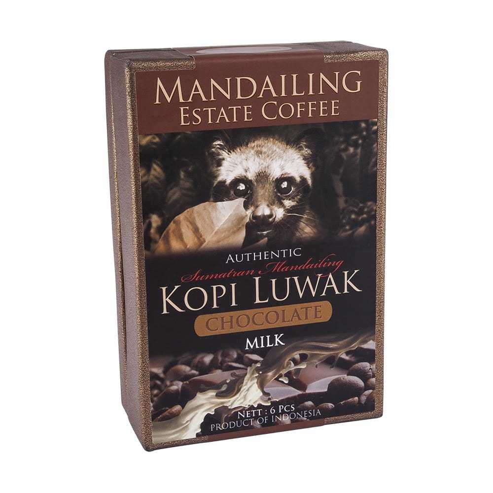 

KOPI LUWAK CHOCOLATE OVAL MILK 6PCS