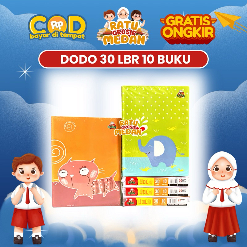 

Buku Tulis 30 lembar DODO - 10 Buku