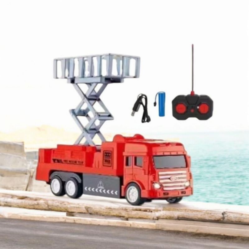 Mainan Anak RC URBAN TRUCK FIRE RESCUE 833-49 Mainan Truck RC Mobil Pemadam Remote Control