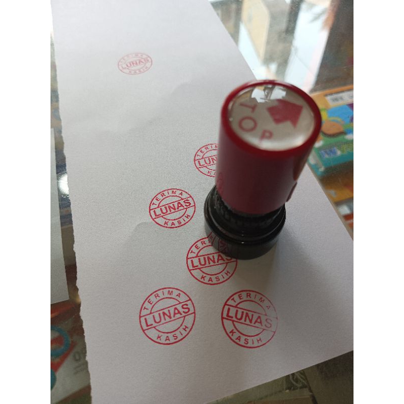 

STEMPEL LUNAS MODEL BULAT DENGAN UKURAN GAGANG DIAMETER 25mm