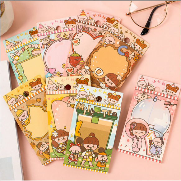 

Little Walnut Girl Sticky Notes /STICKY NOTE LUCU / STICKY NOTE KARAKTER