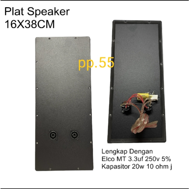 Plat panel box + ELCO ,Kapasitor ukuran 16x38cm