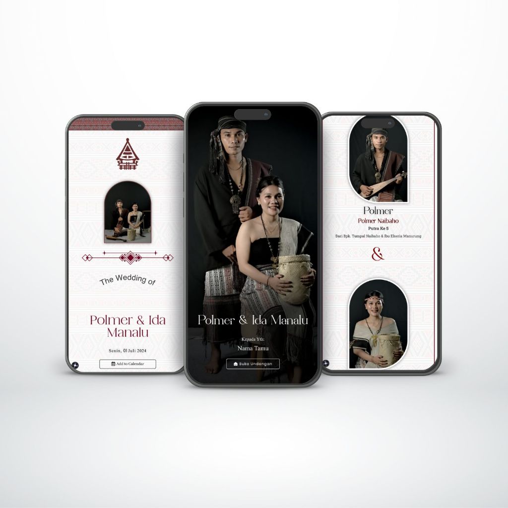 Undangan Digital Web - Tema Adat Batak