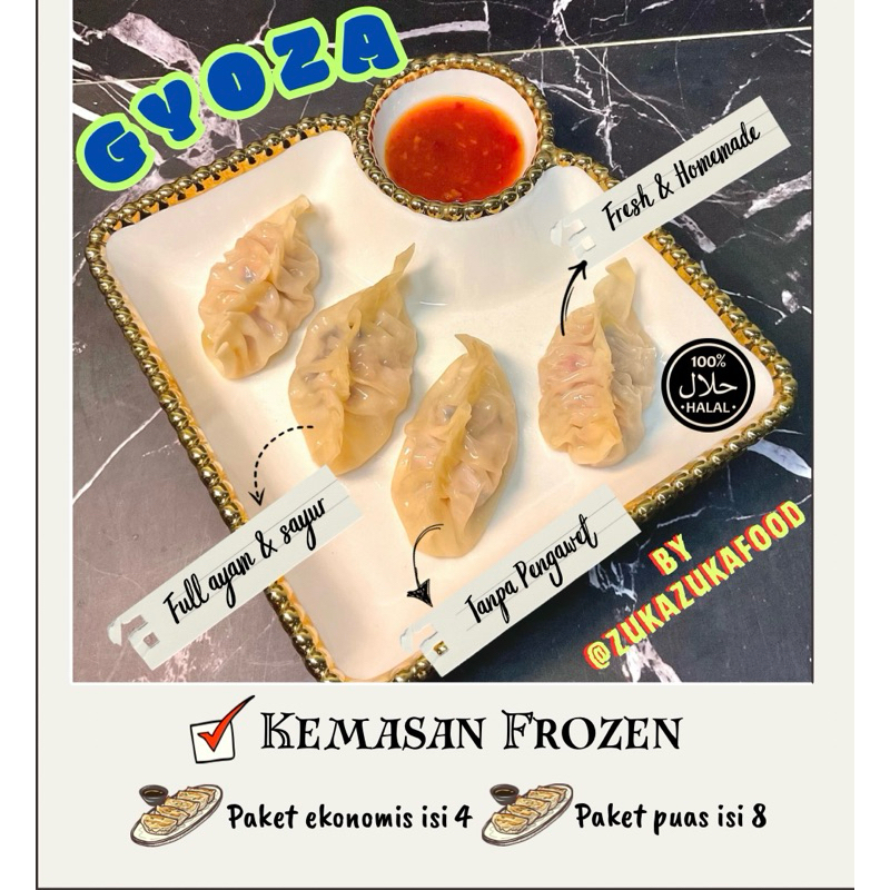 

Pemium Gyoza Ayam Jamur / Dimsum Frozen Homemade Camilan Anak MPASI Camilan Keluarga / Masakan Homemade