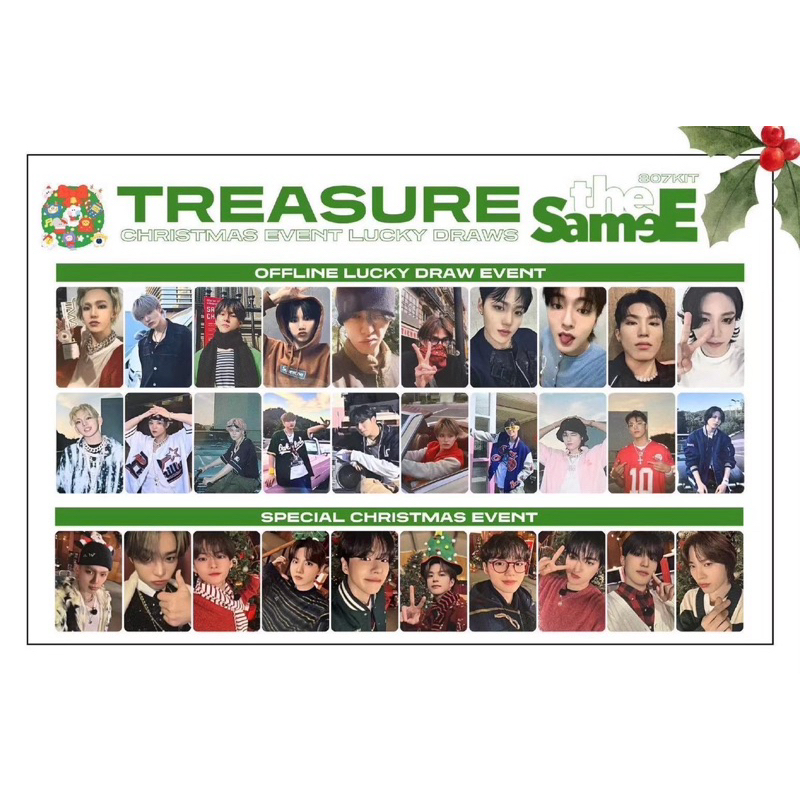 Treasure christmas event lucky draw the same
