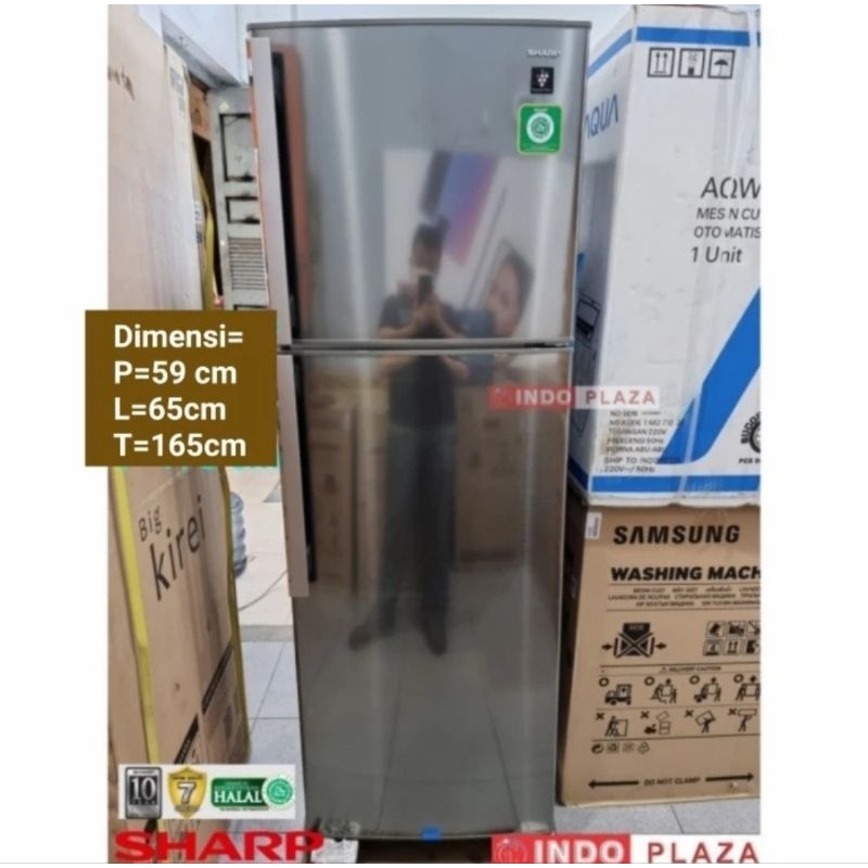 KULKAS SHARP 2 PINTU SJ-420GP PLASMACLUSTER (MEDAN)