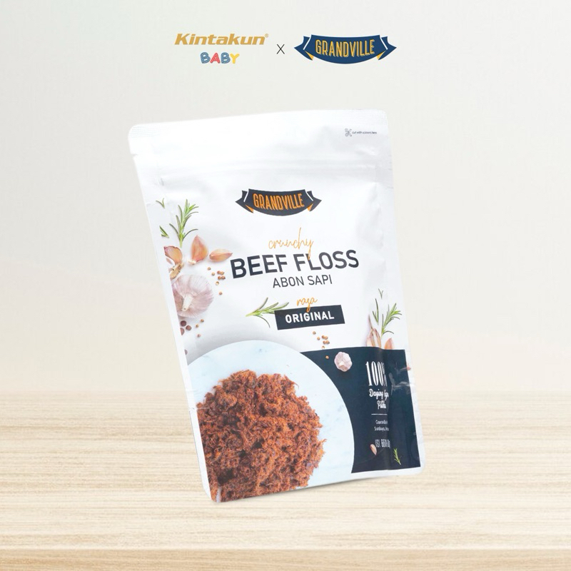 

[NOT FOR SALE] - KINTAKUN BABY X GRANDVILLE Abon Sapi Crunchy Single Pack Original 100gr