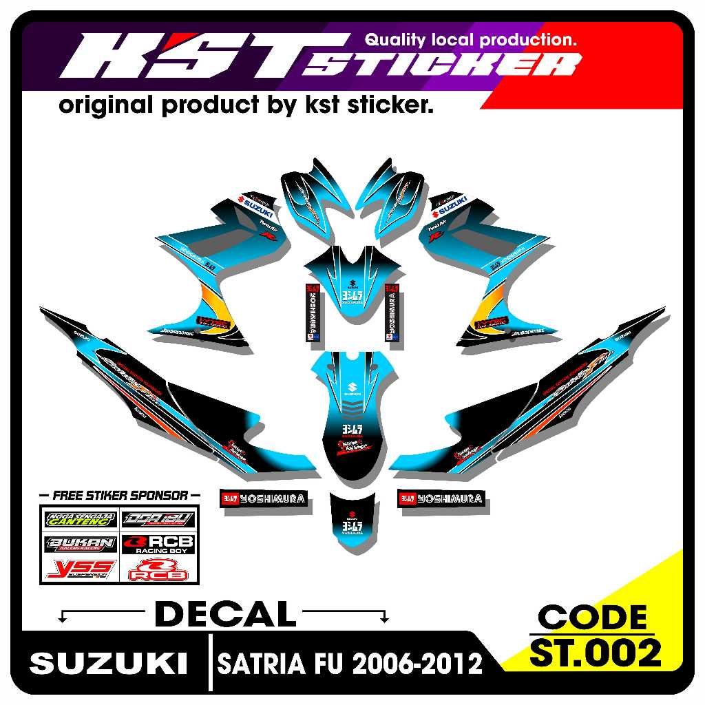 Decal Full Body Satria Fu - Full Body Decal Suzuki Satria Fu. ST.002