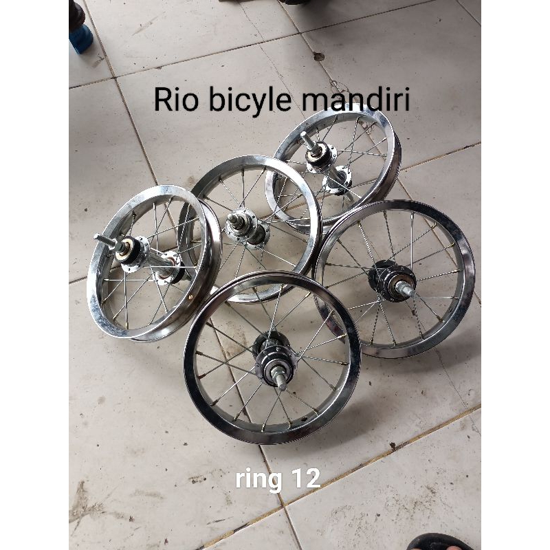 Velg sepeda ring 12 inchi jari jari