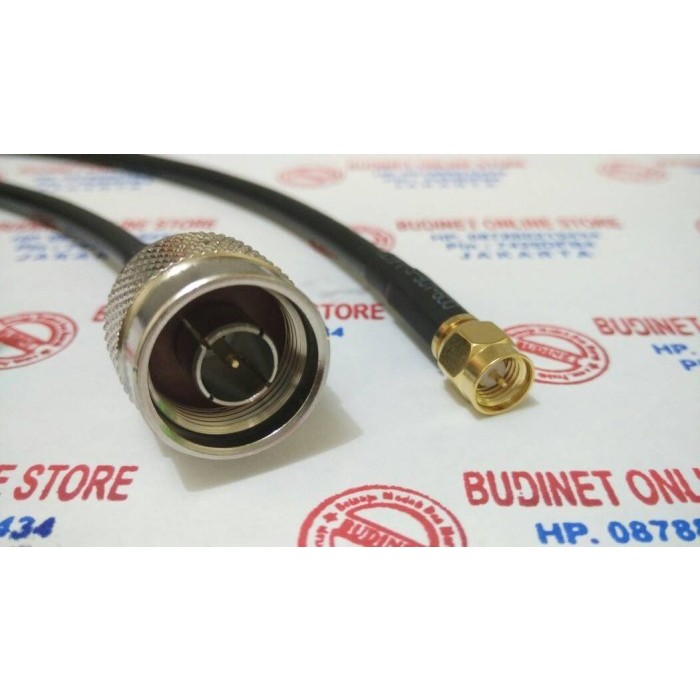 kabel pigtail n male to sma male rg58 15m