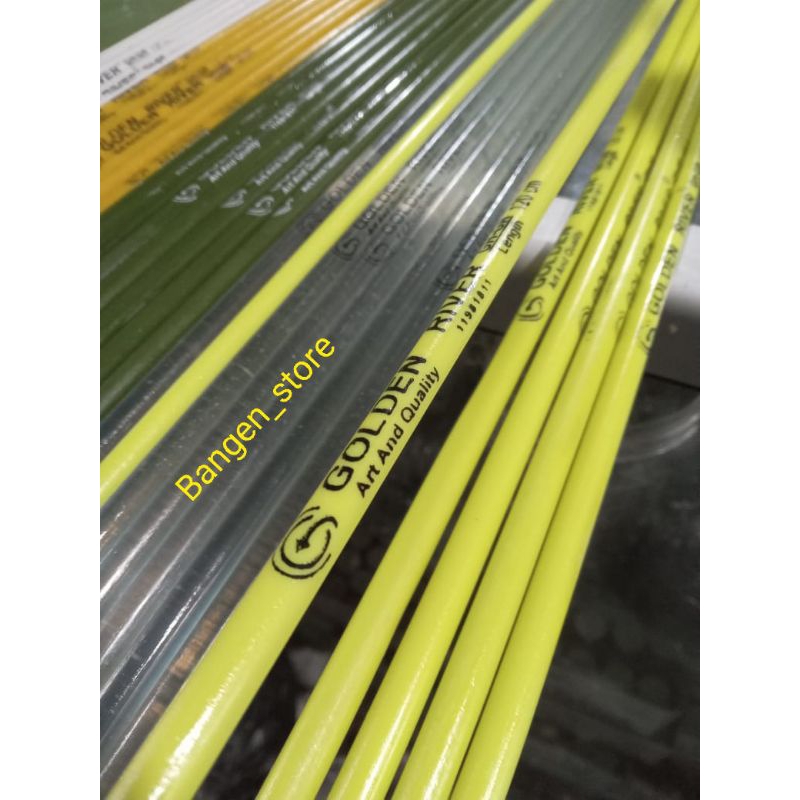 Stik fiber Golden River kaku 90,100,110 &120cm piber solid berkualitas untuk bahan joran pancing Fis