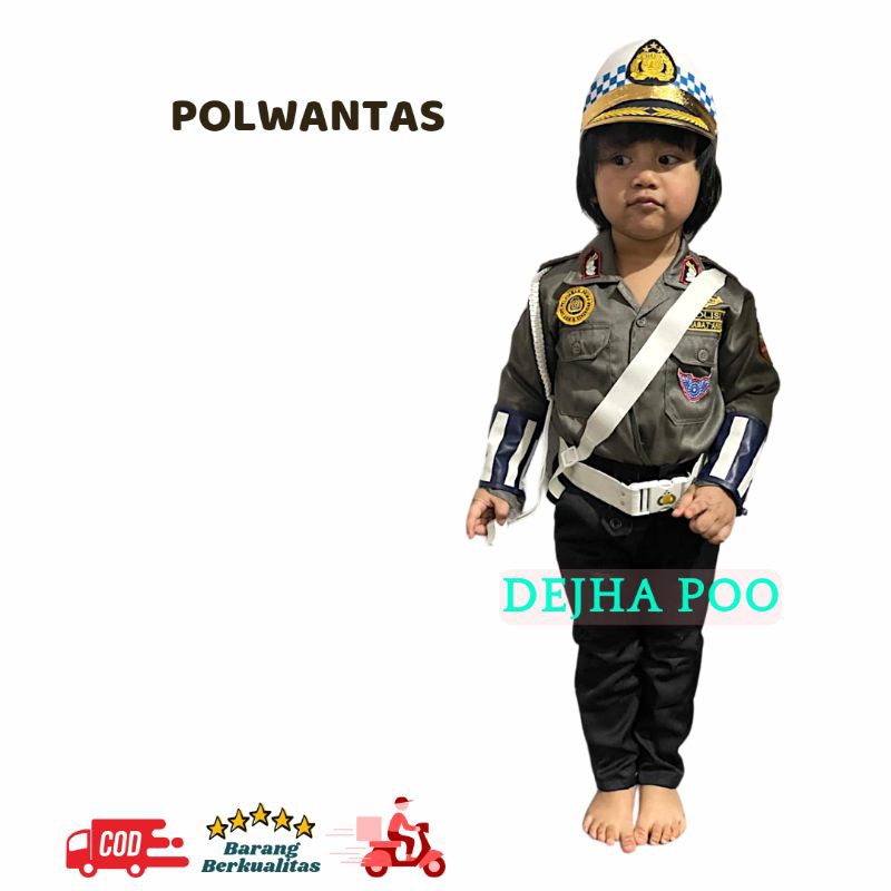 baju polwantas anak perempuan seragam polisi anak baju karnaval pakaian anak perempuan baju polisi a