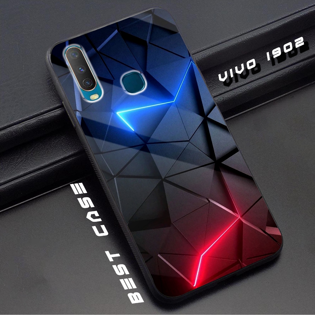 Case VIVO 1902 - Casing Hp VIVO 1902 - Motif ( LIGHT ) - Silikon Hp  VIVO 1902 - Softcase Glass Kaca