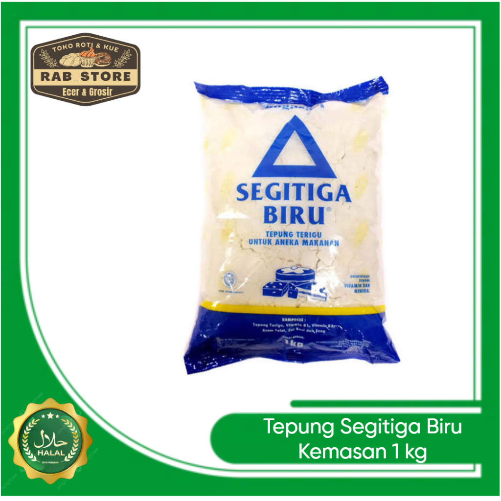 

Tepung Terigu Serbaguna Segitiga Biru 1 kg