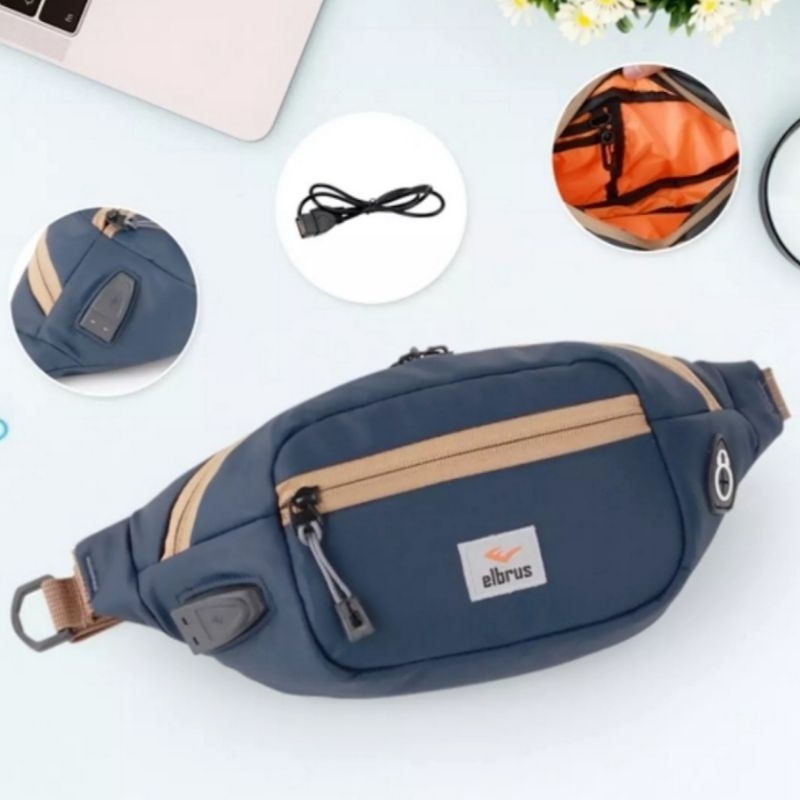 Tas Pinggang-Weisbag Anti air//Tas Selempang Pria