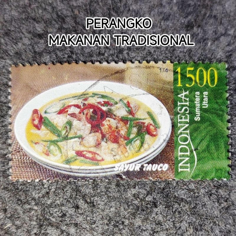 

Perangko makanan tradisional seri 2 1500 sayur taoco 1500 nasi timbel 1500 soto banjar 1500 langga roko