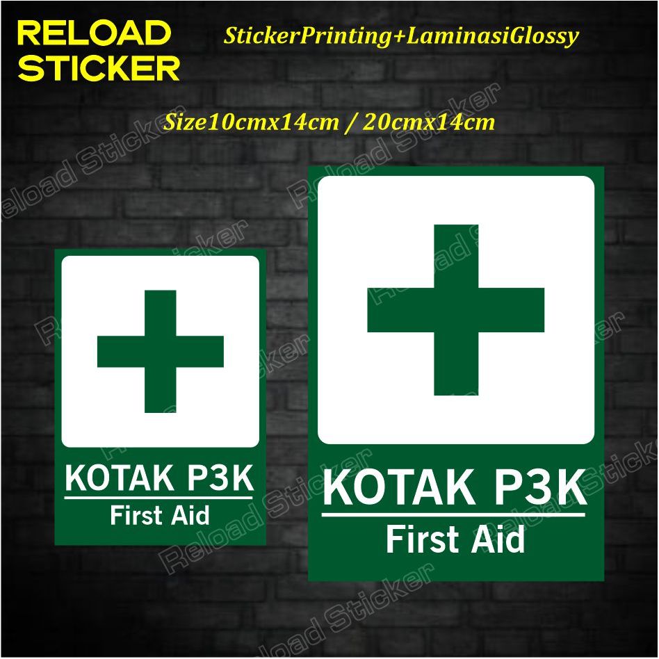 

Stiker Kotak P3K Waterproof