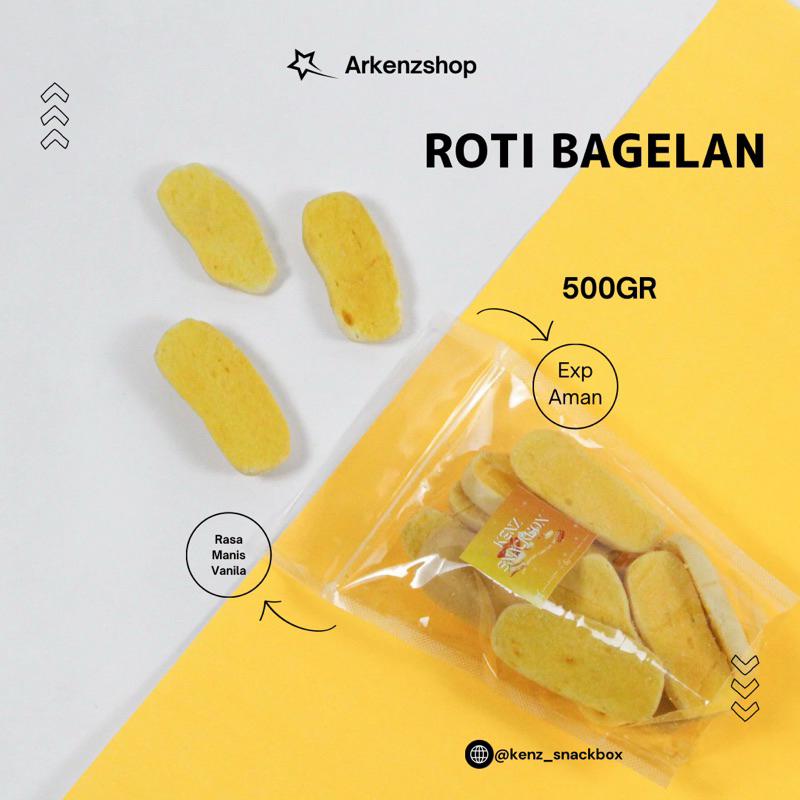 

Roti Bagelan Vanila (Grosir) 500gr Camilan Cemilan Manis Makanan Ringan Roti Kering Snack Kiloan