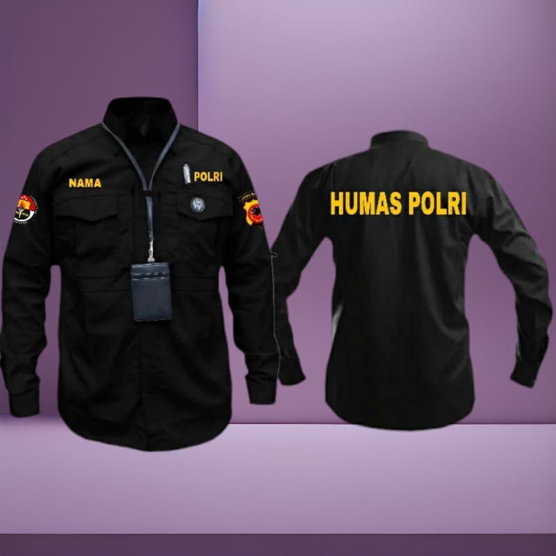 kemeja kerja baju pdh seragam kerja tactical humas polri